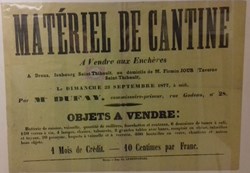 Vente de matériel de cantine