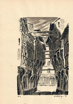 Rue Illiers et les maisons à pans de bois