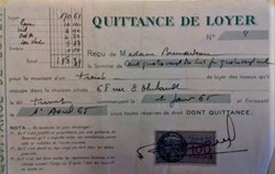 Reçu de quittance de loyer