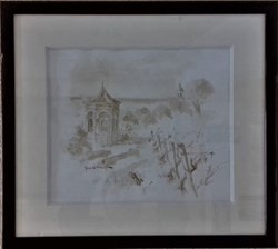 Paysage avec vignes