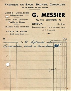 Fabrique de Sacs, Baches, Cordages G. Messier