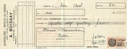Mandat des Établissements Boissay