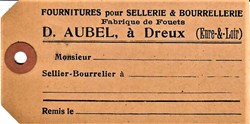 Récépissé Désiré Aubel