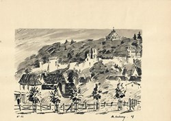 Remparts et Chapelle Royale Saint-Louis depuis les jardins de la sente des Bâtes