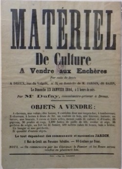 Vente de matériel de culture