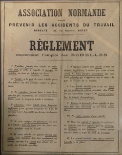 Règlement concernant l'emploi des échelles de l'Association Normande