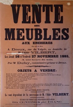 Vente de meubles