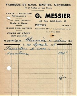 Fabrique de Sacs, Baches, Cordages G. Messier