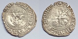 LOUIS XI Petit blanc à la couronne 2ème émission (4 janvier 1474), Lyon