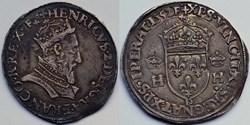 HENRI II teston à la tête couronnée 1552 D