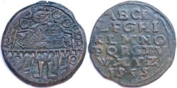 Jeton dit "au maître d'école" ou "au comptable" 1553
