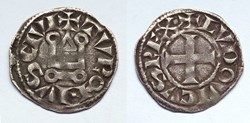 LOUIS VIII ou IX denier tournois (avant 1250)