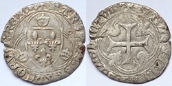 CHARLES VIII Blanc à la couronne (24 avril 1488) Lyon