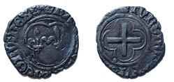 CHARLES VIII Denier tournois (11 septembre 1483) Lyon