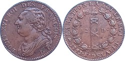 CST - 12 deniers 1792 Lyon