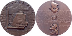 1952 Médaille électrification ligne Paris à Lyon
