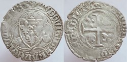 LOUIS XI Blanc à la couronnelle 2ème émission (4 janvier 1474) Lyon