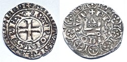 CHARLES IV maille blanche 3ème émission (24 juillet 1326)
