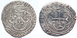 LOUIS XI Blanc au soleil Mâcon ? Point 12ème au revers