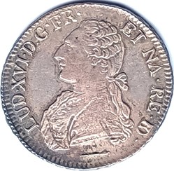 LOUIS XVI Ecu aux branches d'olivier 1786 Pau