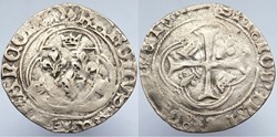 CHARLES VIII Blanc à la couronne (24 avril 1488) Dijon