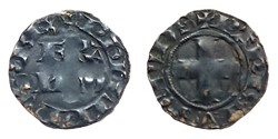 PHILIPPE VI Denier parisis 2ème type 1ère émission (26 octobre 1343)