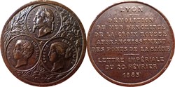 1865 Lyon Démolition du mur d'enceinte de la Croix Rousse, Bronze