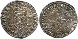 HENRI II Douzain aux croissants 1550 Lyon