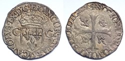 CHARLES IX Douzain 2ème type 1573 Lyon