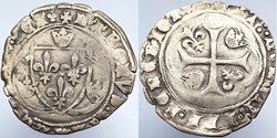 CHARLES VIII Blanc à la couronne (24 avril 1488) Lyon (?)