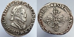 HENRI IV Demi Franc 1604 Lyon