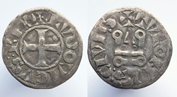 SAINT LOUIS (IX) denier tournois var ponctuation