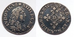 LOUIS XIV Quadruple sol dit "des Traitants" 1675 Lyon