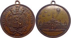1894 Médaille avec bélière Exposition de Lyon