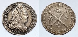LOUIS XIV Dix sols aux insignes 1706 Lyon
