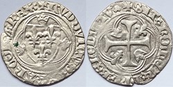 LOUIS XI Blanc à la couronne première émission (31 décembre 1461) Lyon