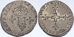 HENRI III Double sol parisis 1585 Lyon