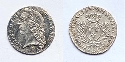 LOUIS XV Vingtième d'écu au bandeau 1743 Lyon