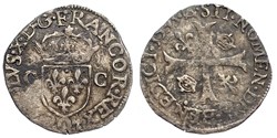 CHARLES X Douzain 2ème type 1593 Riom