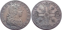 LOUIS XV Petit Louis d'argent 1720 Lyon