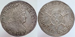 LOUIS XIV Demi écu aux insignes 1703 Nantes