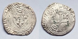 LOUIS XI Petit blanc à la couronne 2ème émission (4 janvier 1474), Lyon