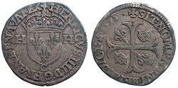 HENRI IV Douzain 2ème type 1595 Saint-Lo