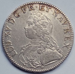 LOUIS XV - Ecu dit "aux branches d'olivier" 1726 D