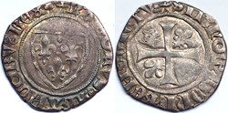 CHARLES VI Blanc guénar 6ème émission (21 octobre 1417), Lyon