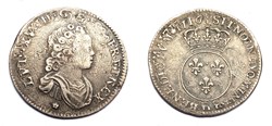 LOUIS XV Dixième d'écu à l'écu rond couronné 1716 Lyon, réformation