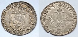 CHARLES IX Sol parisis 1566 Lyon