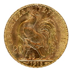 20 Francs Coq, IIIe République, 1913