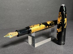 Stylo Plume, MontBlanc, Solitaire Gold Leaf Flex 146
