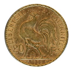 20 Francs Coq, IIIe République, 1906